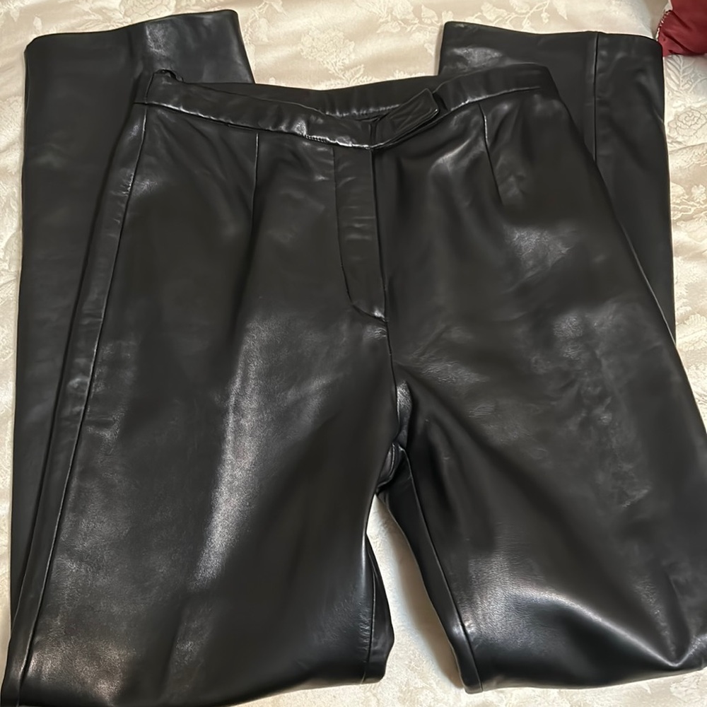 Siena studio black leather pant size 10